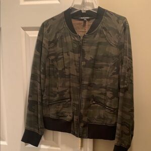 Dear John Camouflage Bomber Jacket